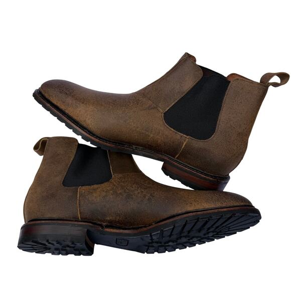 Allen Edmonds Ashbury Men’s 13 B Brown Distressed Leather Ankle Chukka Boots Allen Edmonds Ashbury Men main image 3